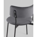 Стул Амелия велюр темно-серый