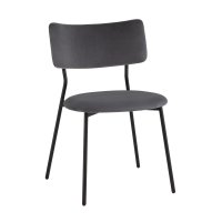 Стул Амелия велюр темно-серый