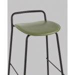 Стул барный Mantis экокожа зеленый