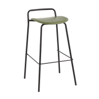 Стул барный Mantis экокожа зеленый
