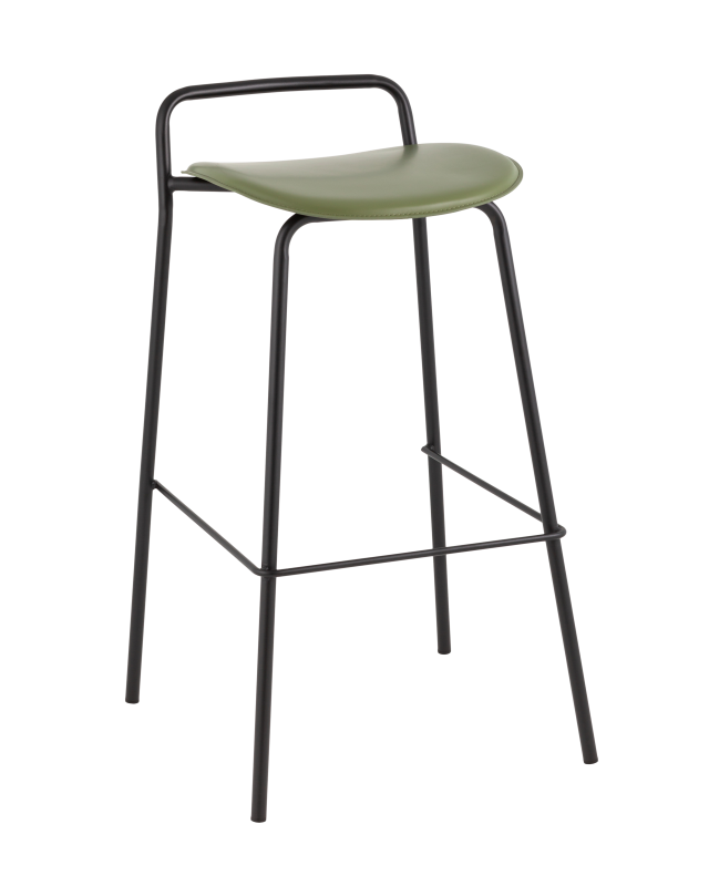 Стул барный Mantis экокожа зеленый