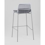 Стул барный Louran с подушкой серый