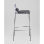 Стул барный Louran с подушкой серый