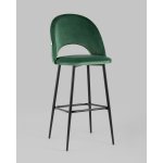 Стул барный Меган SN велюр зеленый