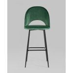 Стул барный Меган SN велюр зеленый