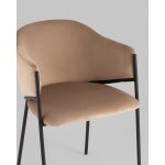 Стул Brace велюр капучино