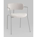 Стул Дженни букле светло-серый каркас серый муар