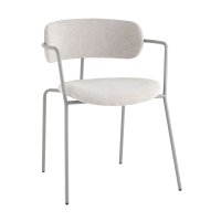 Стул Дженни букле светло-серый каркас серый муар