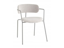 Стул Дженни букле светло-серый каркас серый муар