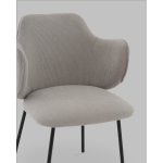 Стул Джиннет NEW велюр светло-серый 2 шт.