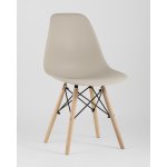 Стул Eames Style DSW бежевый (разборный каркас)