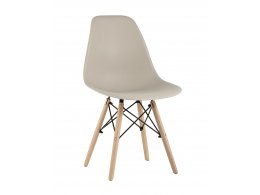 Стул Eames Style DSW бежевый (разборный каркас)