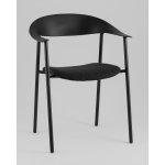 Стул Eila с подушкой пластик черный