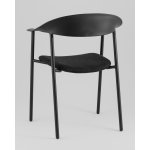 Стул Eila с подушкой пластик черный