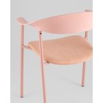 Стул Eila с подушкой пластик розовый