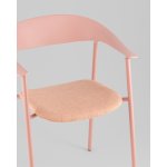 Стул Eila с подушкой пластик розовый