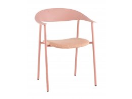 Стул Eila с подушкой пластик розовый