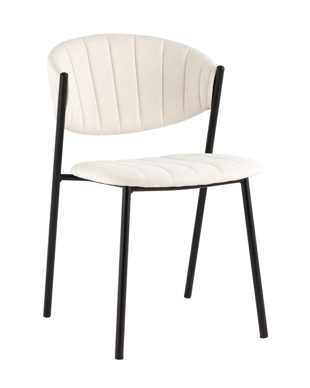 Стул Харпер ткань рогожка молочный