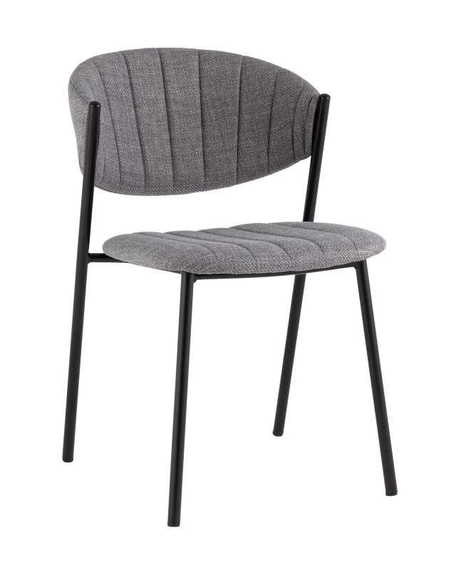Стул Харпер ткань рогожка серый