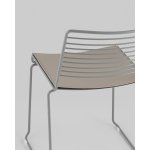 Стул обеденный Danny серый с подушкой
