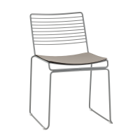 Стул обеденный Danny серый с подушкой