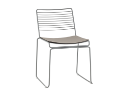 Стул обеденный Danny серый с подушкой