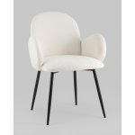 Стул обеденный Wave букле белый