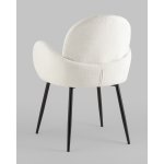 Стул обеденный Wave букле белый