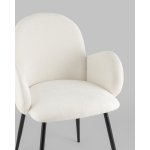 Стул обеденный Wave букле белый