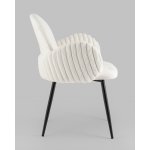 Стул обеденный Wave Stripes букле белый