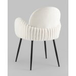 Стул обеденный Wave Stripes букле белый