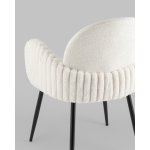 Стул обеденный Wave Stripes букле белый