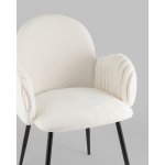 Стул обеденный Wave Stripes букле белый