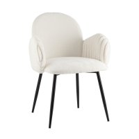 Стул обеденный Wave Stripes букле белый