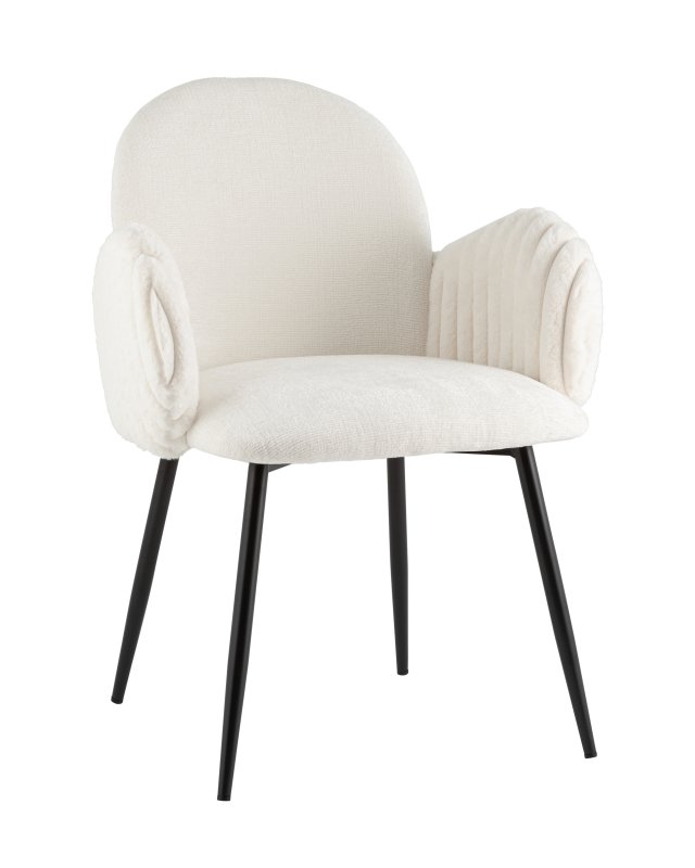 Стул обеденный Wave Stripes букле белый