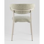 Стул обеденный Ayla бежево-зеленый кремовые ножки