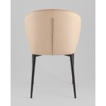 Стул обеденный Deia кремовая экокожа черные ножки