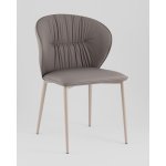 Стул обеденный Deia серая экокожа серые ножки