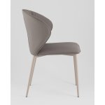 Стул обеденный Deia серая экокожа серые ножки