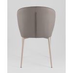 Стул обеденный Deia серая экокожа серые ножки