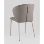 Стул обеденный Deia серая экокожа серые ножки