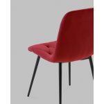 Стул Одди Diamond велюр красный