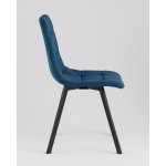Стул Одди Original Square велюр синий (набор 4 шт)