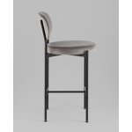 Стул полубарный Бриф VD велюр серый 2 шт.