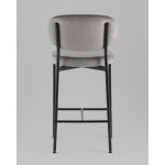 Стул полубарный Бриф VD велюр серый 2 шт.