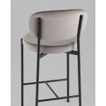 Стул полубарный Бриф VD велюр серый 2 шт.