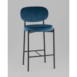 Стул полубарный Бриф VD велюр синий 2 шт.