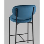 Стул полубарный Бриф VD велюр синий 2 шт.