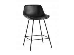 Стул полубарный Деймон экокожа черный