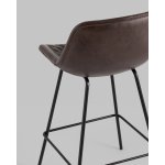 Стул полубарный Деймон экокожа коричневый